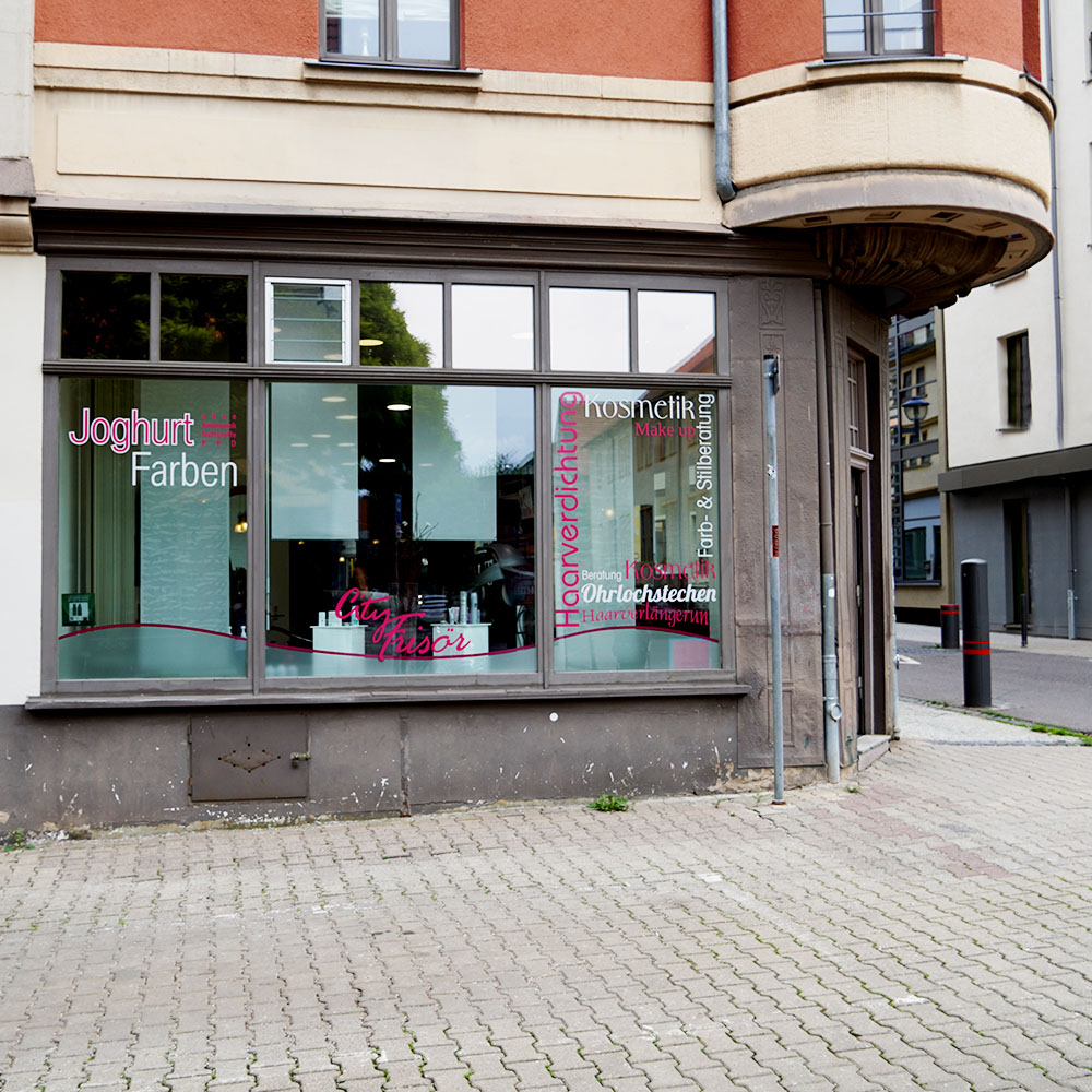 Außenansicht des City Friseur Gotha in der Jüdenstraße