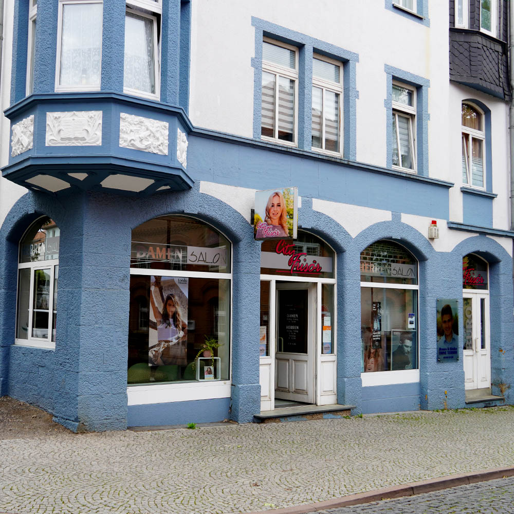 Außenansicht des City Friseur Gotha in der Pfortengasse